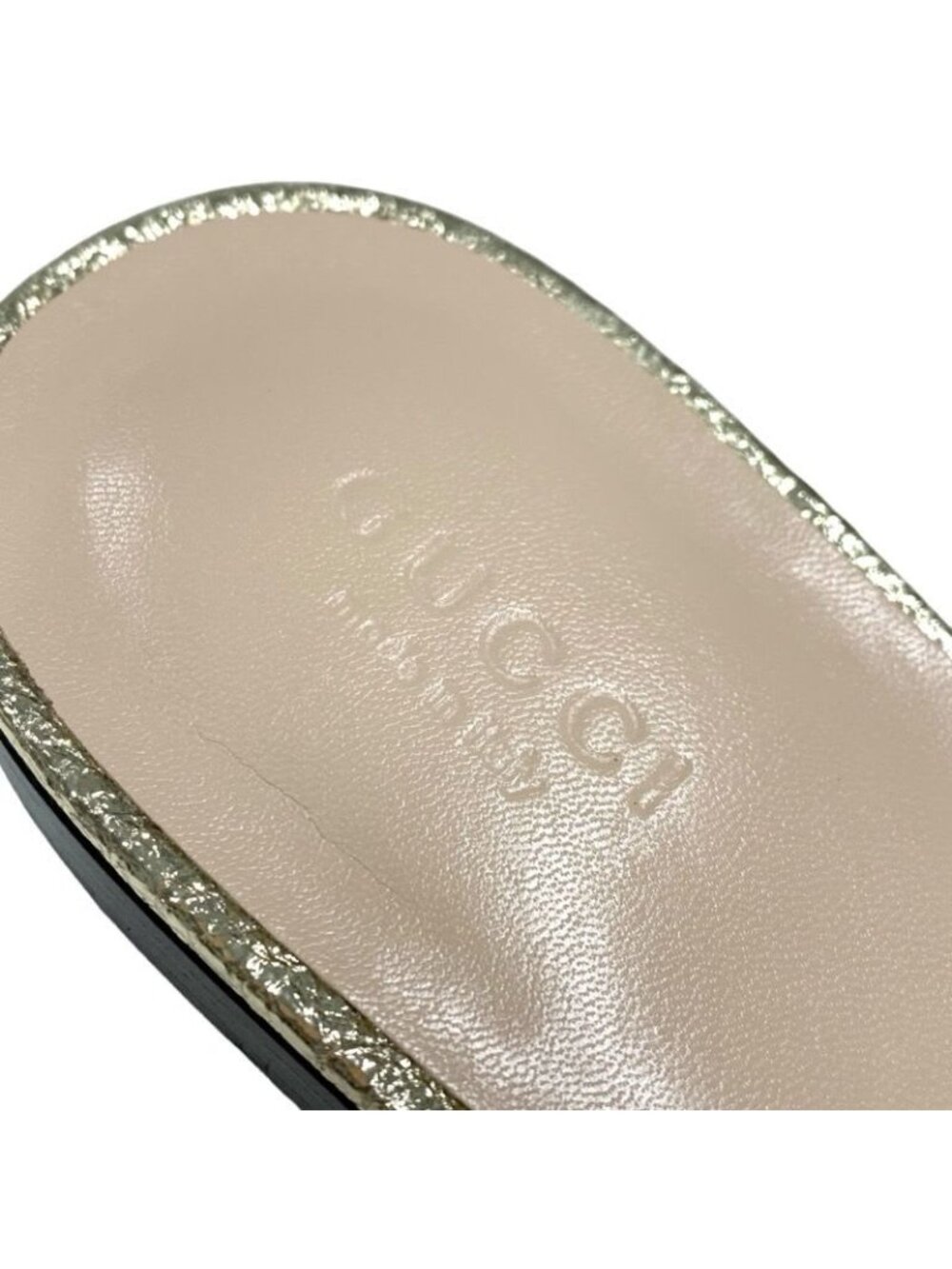 Gucci Double G GG Marmont Sandals Mules Slippers Shoes Fringe Leather - Picture 7 of 9